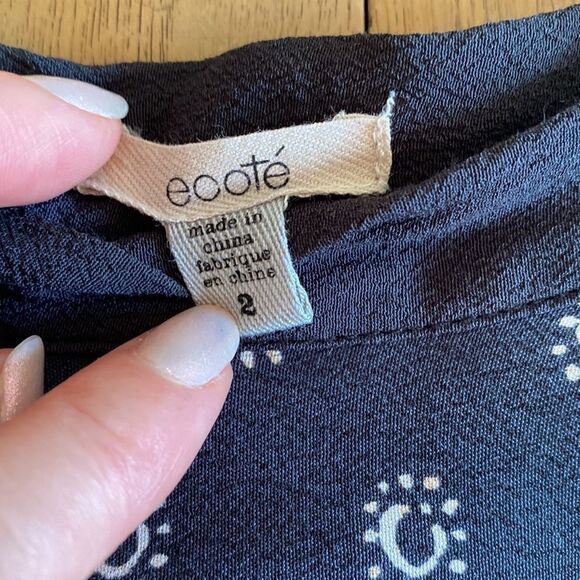 Urban Outfitters Navy Boho Flowy Mini Skirt with Pockets Size 2 - Picture 6 of 9